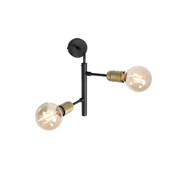 Aplica HOMEMANIA Puppis, Metal, 27 x 27 x 30 cm, 60W, Negru Aplica HOMEMANIA Puppis, Metal, 27 x 27 x 30 cm, 60W, Negru