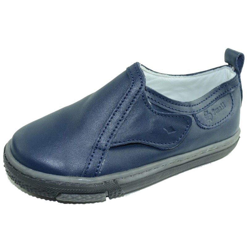 Pantofi casual din piele pentru baieti Small Foot SF31, Bleumarin 4721