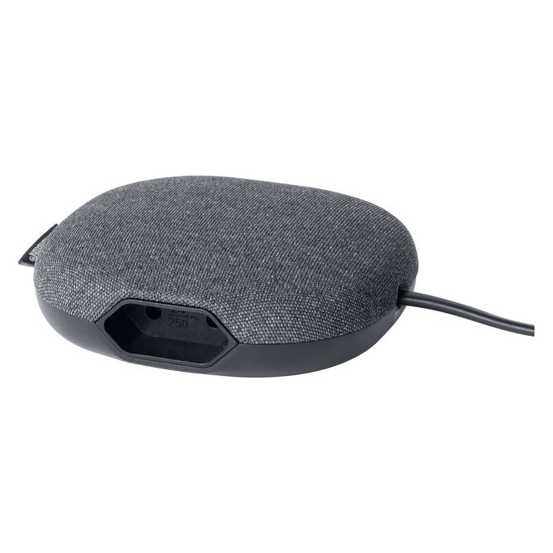 Incarcator 2 X USB A, 3.1A, priza 230V, suprafata textila, antracit