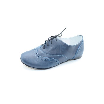Pantofi din piele pentru fete Emel E2118-1, Bleumarin 5421 Pantofi din piele pentru fete Emel E2118-1, Bleumarin 5421