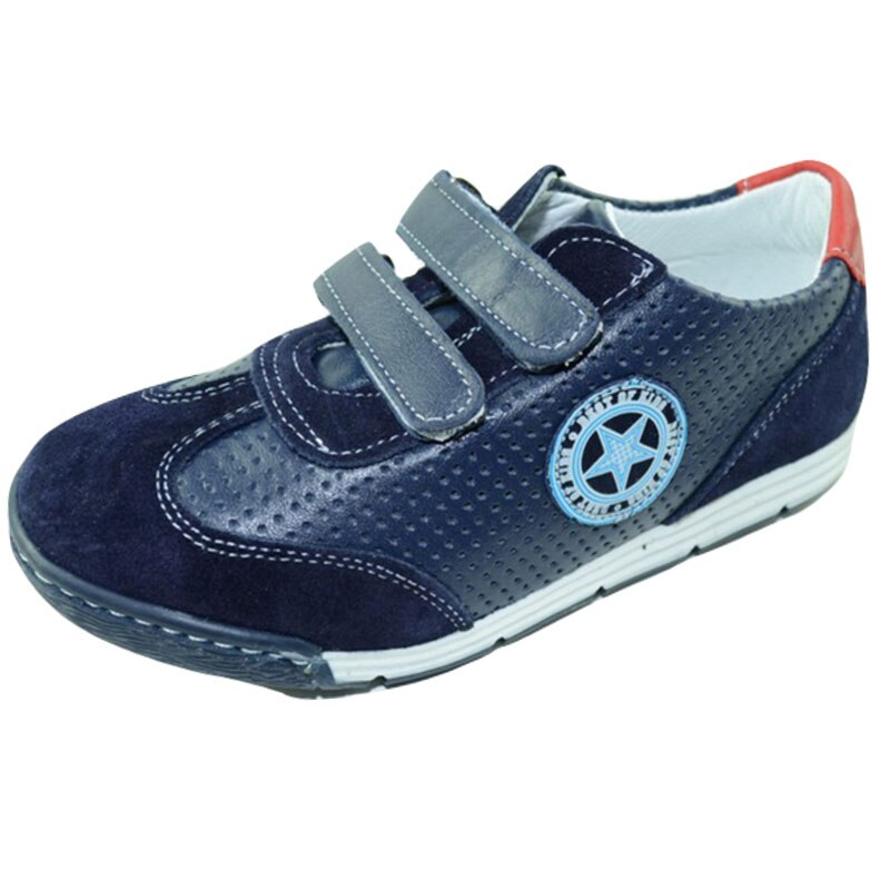 Pantofi ortopedici din piele pentru baieti Scode SC13-28, Bleumarin 28 EU