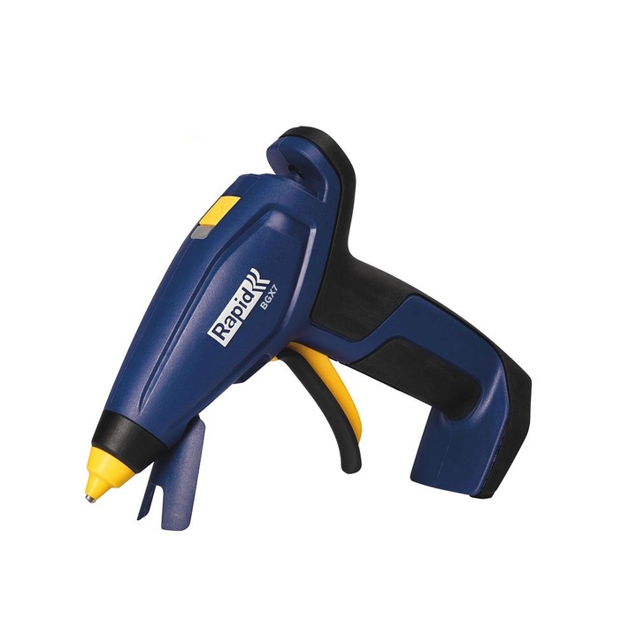 Пистолет за бързо запояване BGX7 безжичен, силиконови стикове 7 мм, време за нагряване 20 секунди, дебит 150 g/час, включено зарядно micro-USB, 5001401