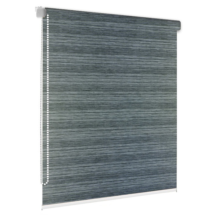 Rulou textil, Wood 3211, dimensiune panza 36x150 cm, dimensiune finala 40x150 cm, accesorii maro