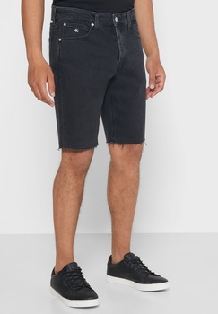 Blugi scurti cu terminatie nefinisata, Calvin Klein , Regular fit Blugi scurti cu terminatie nefinisata, Calvin Klein , Regular fit
