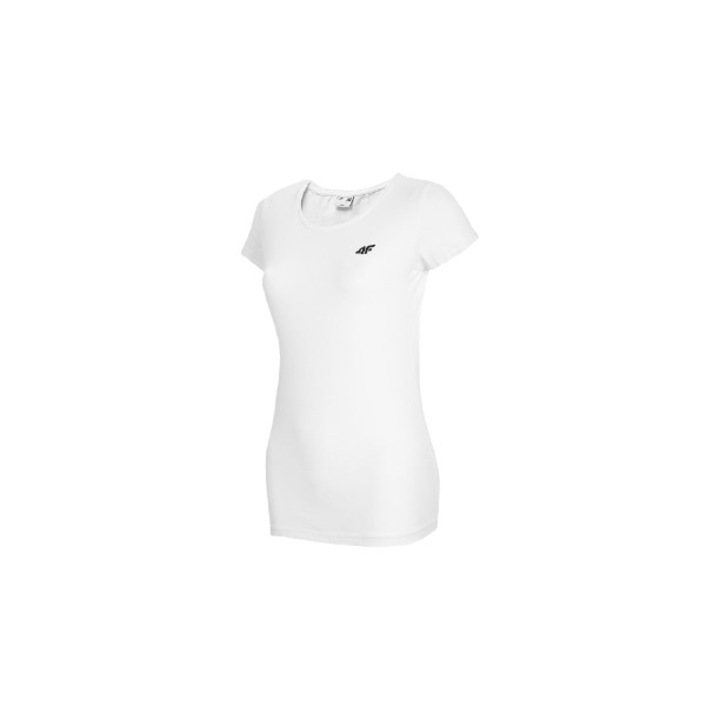 Tricou fitness, 4F, pentru femei, alb