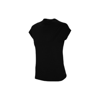 Tricou cu guler inalt, 4F, pentru femei, negru Tricou cu guler inalt, 4F, pentru femei, negru