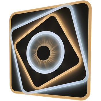 Plafoniera LED cu efect 3D, Avide, Ewa, 124 W, 5650 lumeni, 3 moduri de iluminare, telecomanda Plafoniera LED cu efect 3D, Avide, Ewa, 124 W, 5650 lumeni, 3 moduri de iluminare, telecomanda