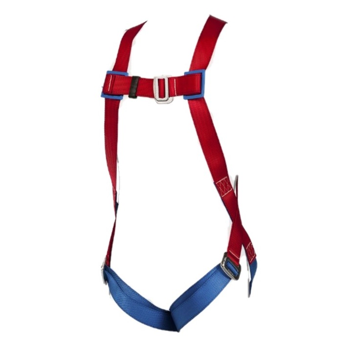 Защитен колан за височина, FP11, с 1 точка на регулиране за гърдите и краката и заден D-образен пръстен