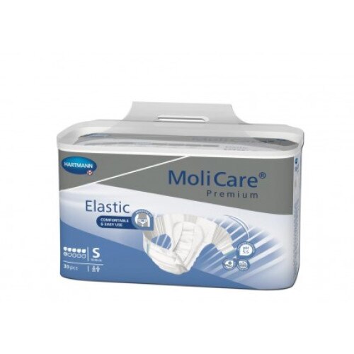 Scutece adulti MoliCare Elastic, 6 picaturi, Small, Hartmann, 30 buc