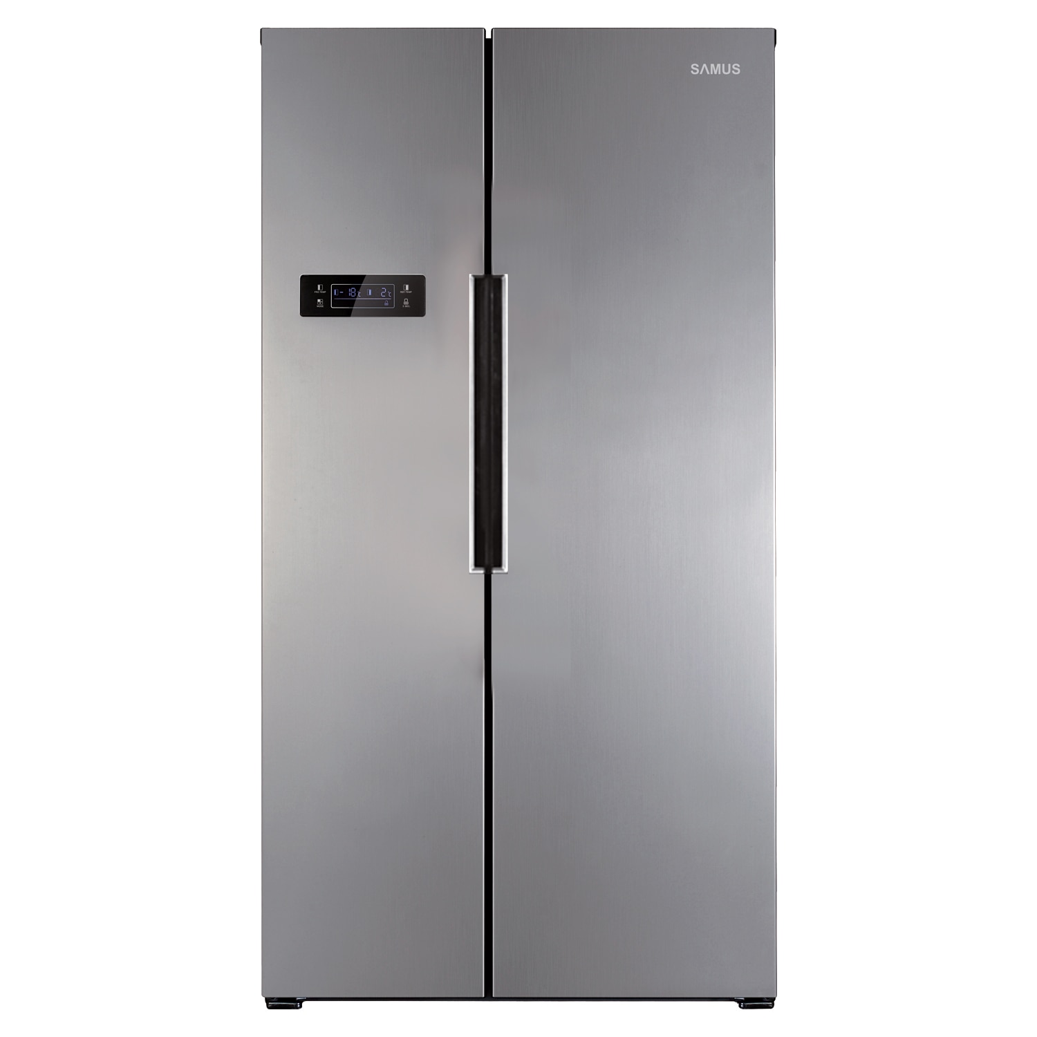 Side by Side Samus SSX-551NF, 442 l, Full No Frost, Afisaj electronic, Lumina interioara Led, Inox