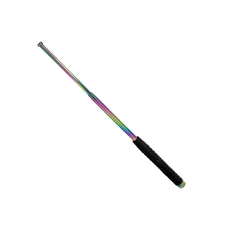 Baston telescopic The Angry Eagle 66 cm, otel, 3 segmente, husa cu prindere la curea, fade