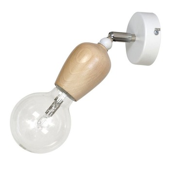 Aplica Carina, Homemania, Metal/Lemn, 8 x 10.5 x 16 cm, LED GU10, 7W, Alb/Maro Aplica Carina, Homemania, Metal/Lemn, 8 x 10.5 x 16 cm, LED GU10, 7W, Alb/Maro