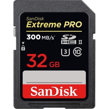 Card de memorie SanDisk Compact Flash Extreme Pro 32 GB,SDHC, 300 MB/s,UHS-II, Class 10, U3, V90 Card de memorie SanDisk Compact Flash Extreme Pro 32 GB,SDHC, 300 MB/s,UHS-II, Class 10, U3, V90