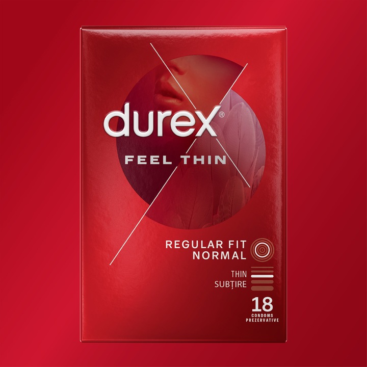 Prezervative Durex Feel thin, 18 buc
