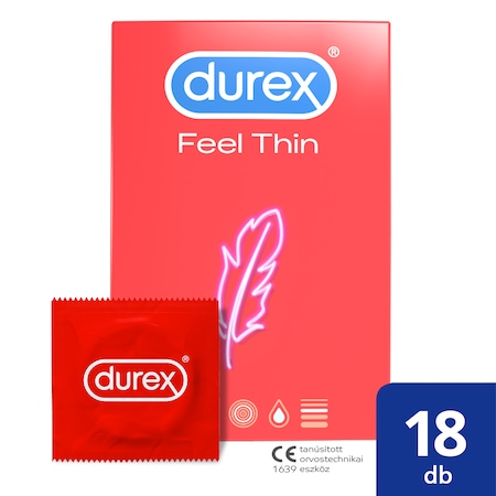Durex Feel thin Óvszer, 18 db