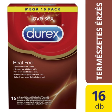 Durex Real Feel óvszer, 16 db
