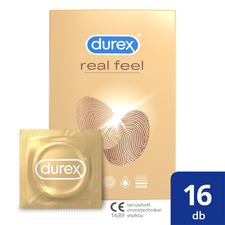 Durex Real Feel óvszer, 16 db