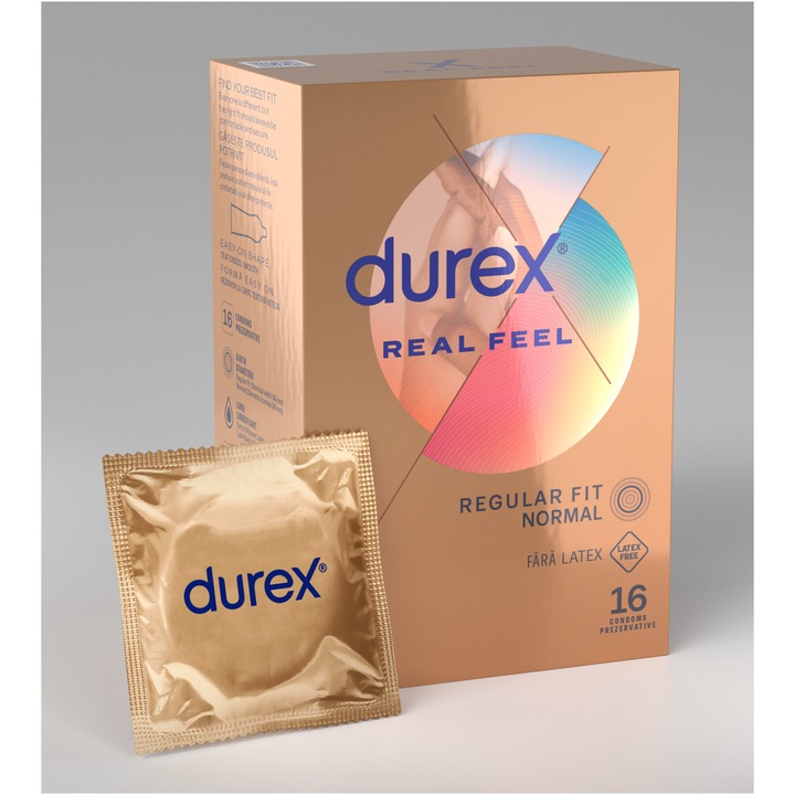 Prezervative Durex Real Feel, 16 buc