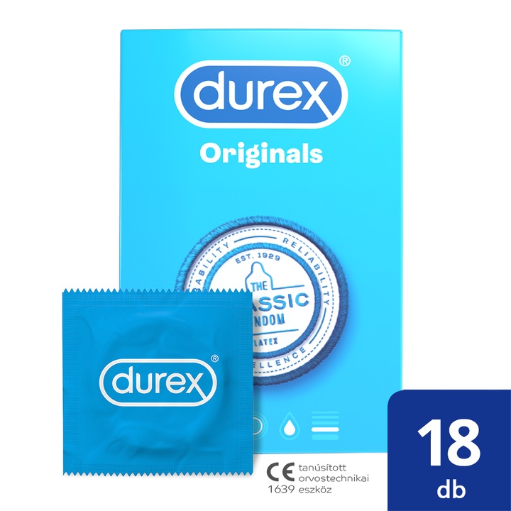 Durex Originals latex óvszer, 18db