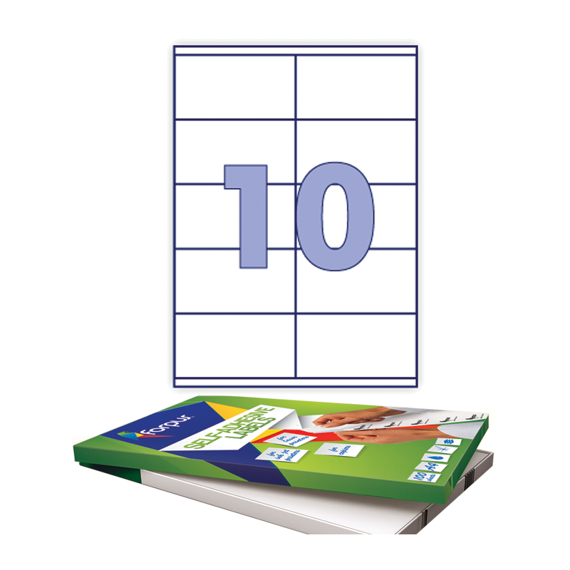 Etichete 10/A4 105x57mm Forpus 41531 100 coli/top