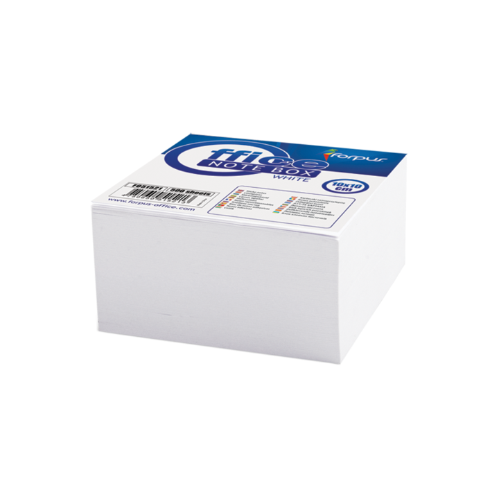 Cub notite alb Forpus 41601 500 file 9x9 cm