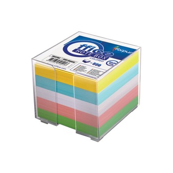 Cub notite color cu suport Forpus 41702 800 file 9x9 cm Cub notite color cu suport Forpus 41702 800 file 9x9 cm