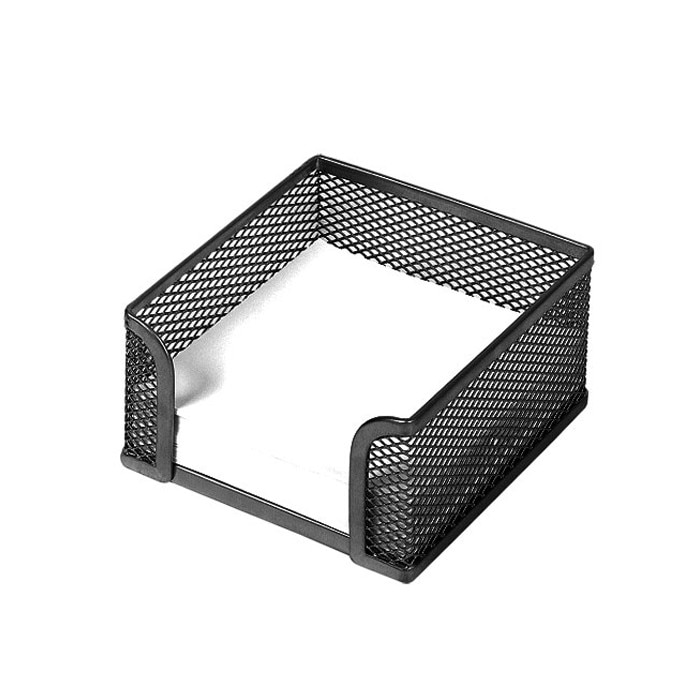 Suport pentru cub de hartie metalic mesh Forpus 30543 9.5x9.5 cm negru
