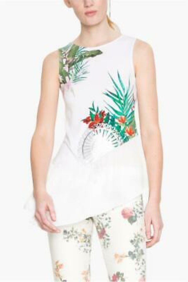 Bluza Desigual 42, Alb, 75T24E7