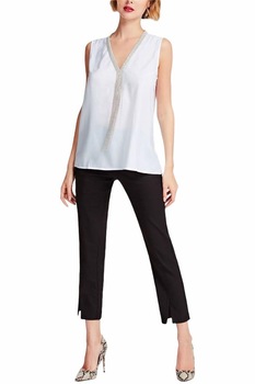 Bluza Dama, Guess-Pilar Top, Alb, S Bluza Dama, Guess-Pilar Top, Alb, S