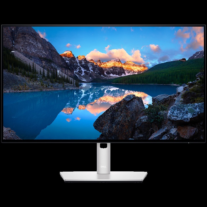 Dell U2722DE monitor, 27 hüvelykes LED, IPS, 2560 x 1440, Ethernet (RJ-45), 1 x DisplayPort 1.4, 1 x HDMI 1.4, 1 x audiokimenet, 1 x DisplayPort 1.4 kimenet , 4 x USB 3.2 Downstream, 1 x USB 3.2 Type-C Downstream, 1 x USB 3.2 Type-C