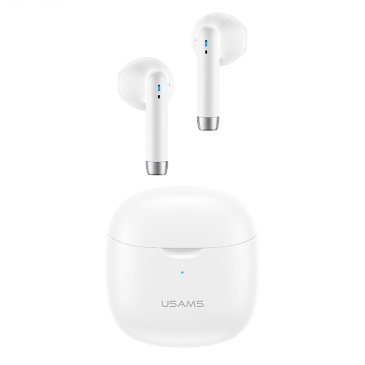 USAMS IA Series Vezeték nélküli fülhallgató, TWS, Bluetooth 5.0, Fehér