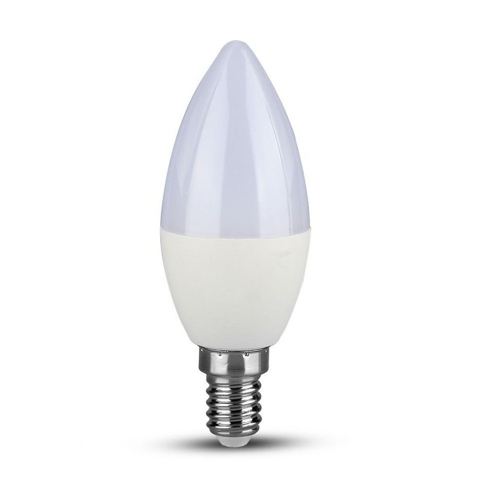 V-TAC LED gyertya izzó E14, 7W, SAMSUNG CHIP, 3000K, napfény fehér