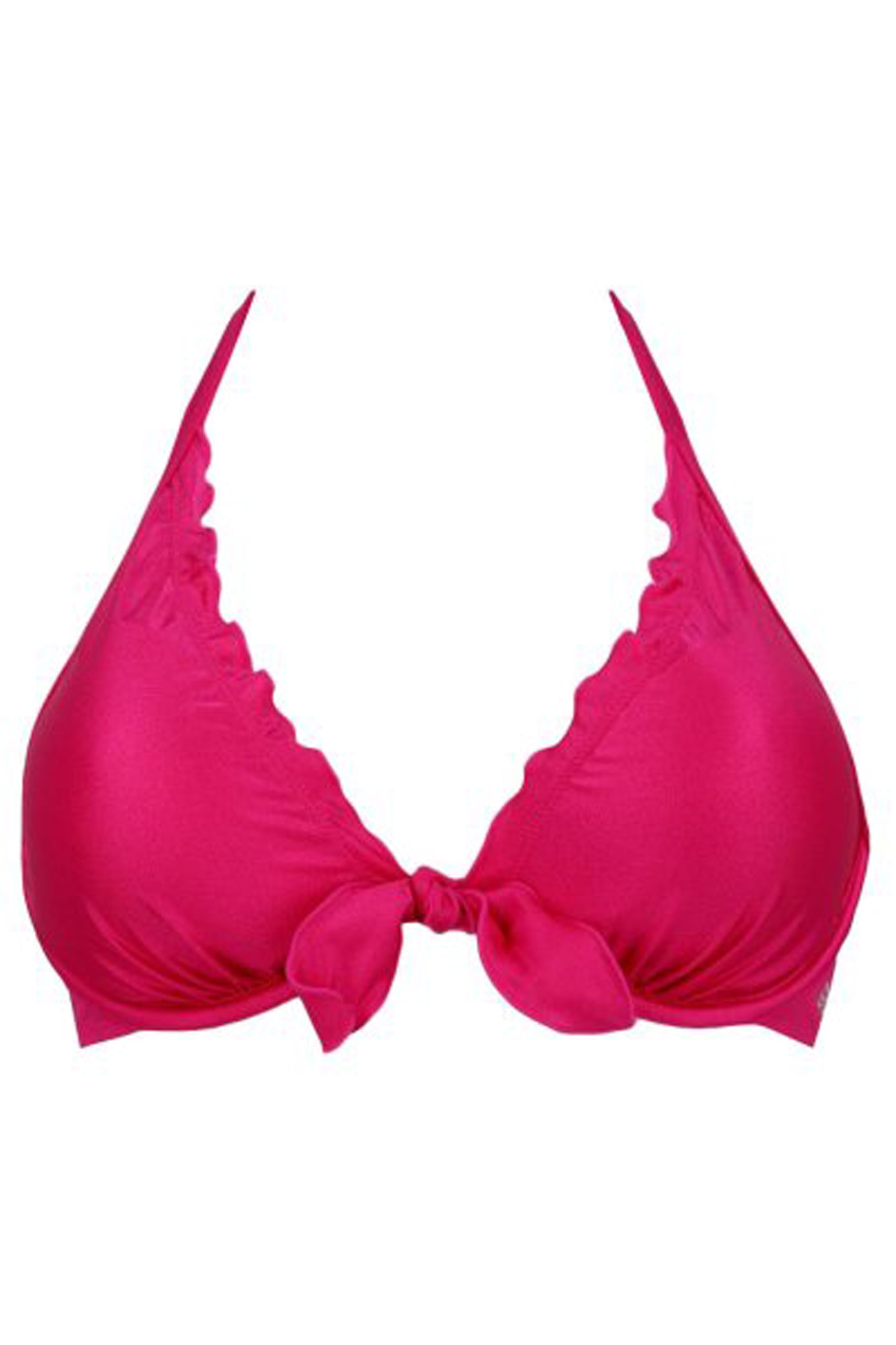 Sutien de baie cu burete detasabil, Guess, Roz fucsia