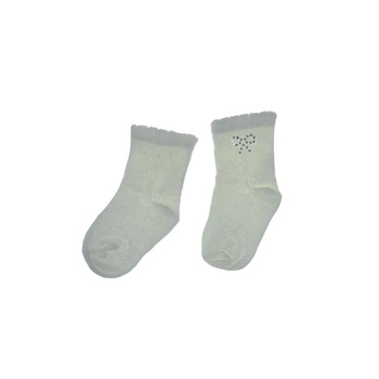 Sosete pentru fete Milusie Princessa 130313-20-22 cm, Crem Sosete pentru fete Milusie Princessa 130313-20-22 cm, Crem