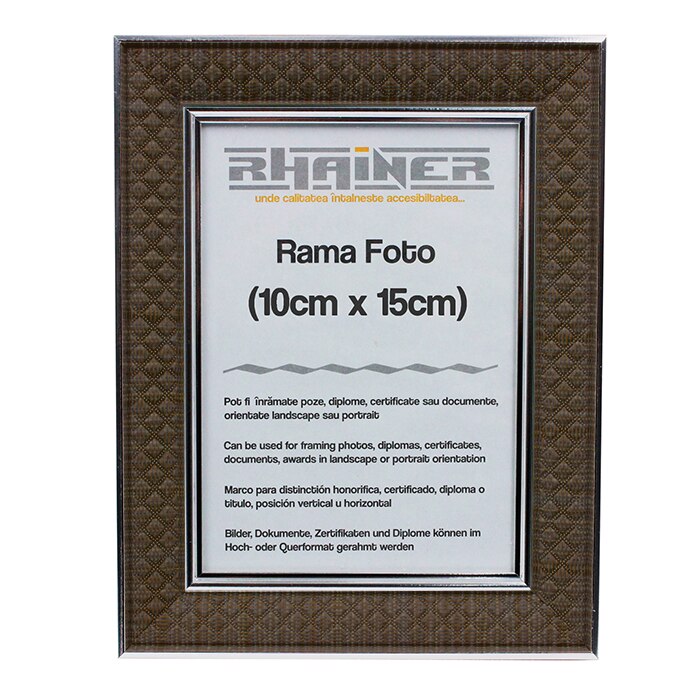 Rama foto Sevilla, Rhainer, maro inchis si argintiu, 10x15