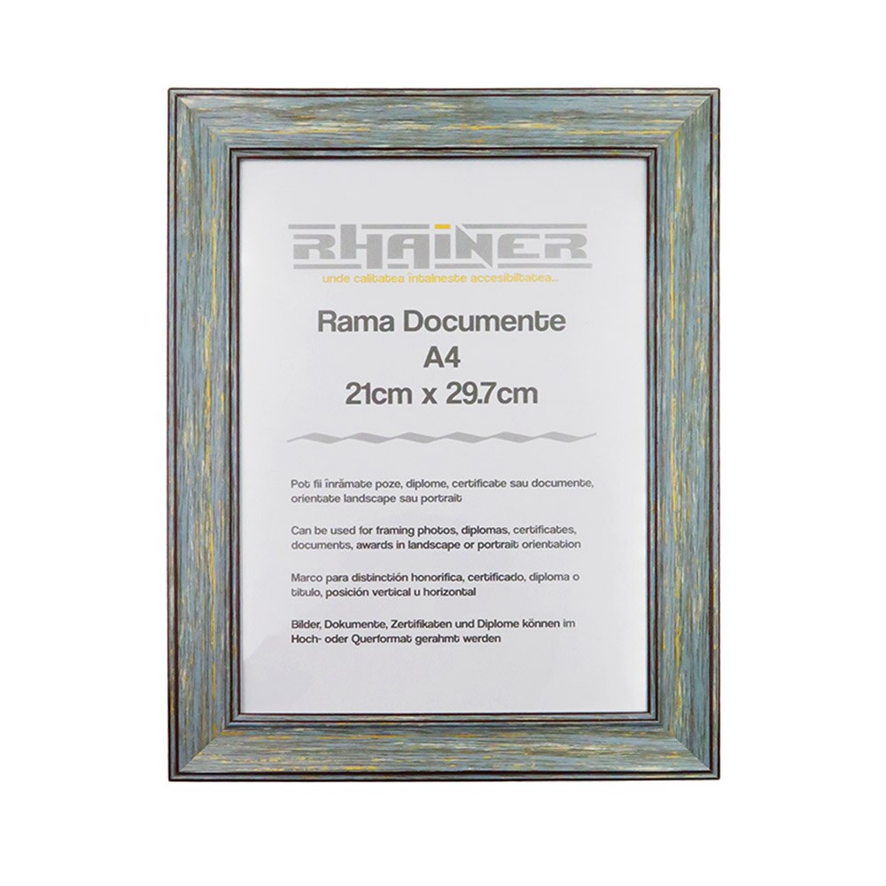 Rama foto Malaga, Rhainer, verde antichizat, A4
