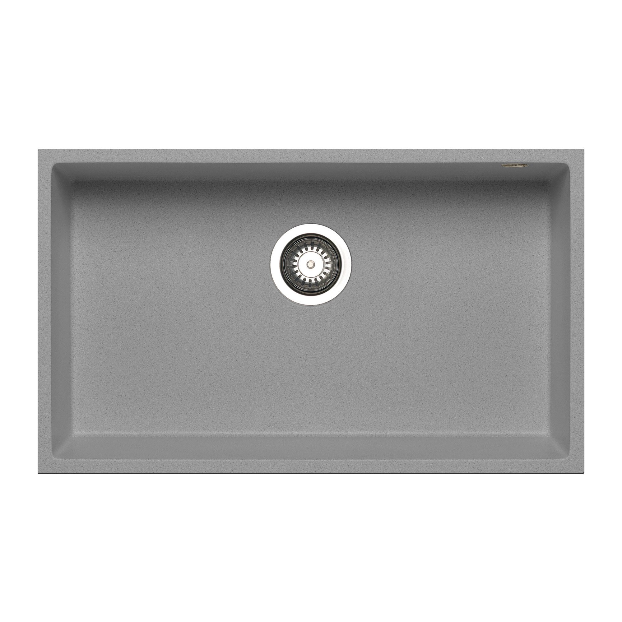 Chiuveta granit Pyramis TETRAGON 1B 70x40cm adancime 20cm montare sub blat Pyragranite industrial grey