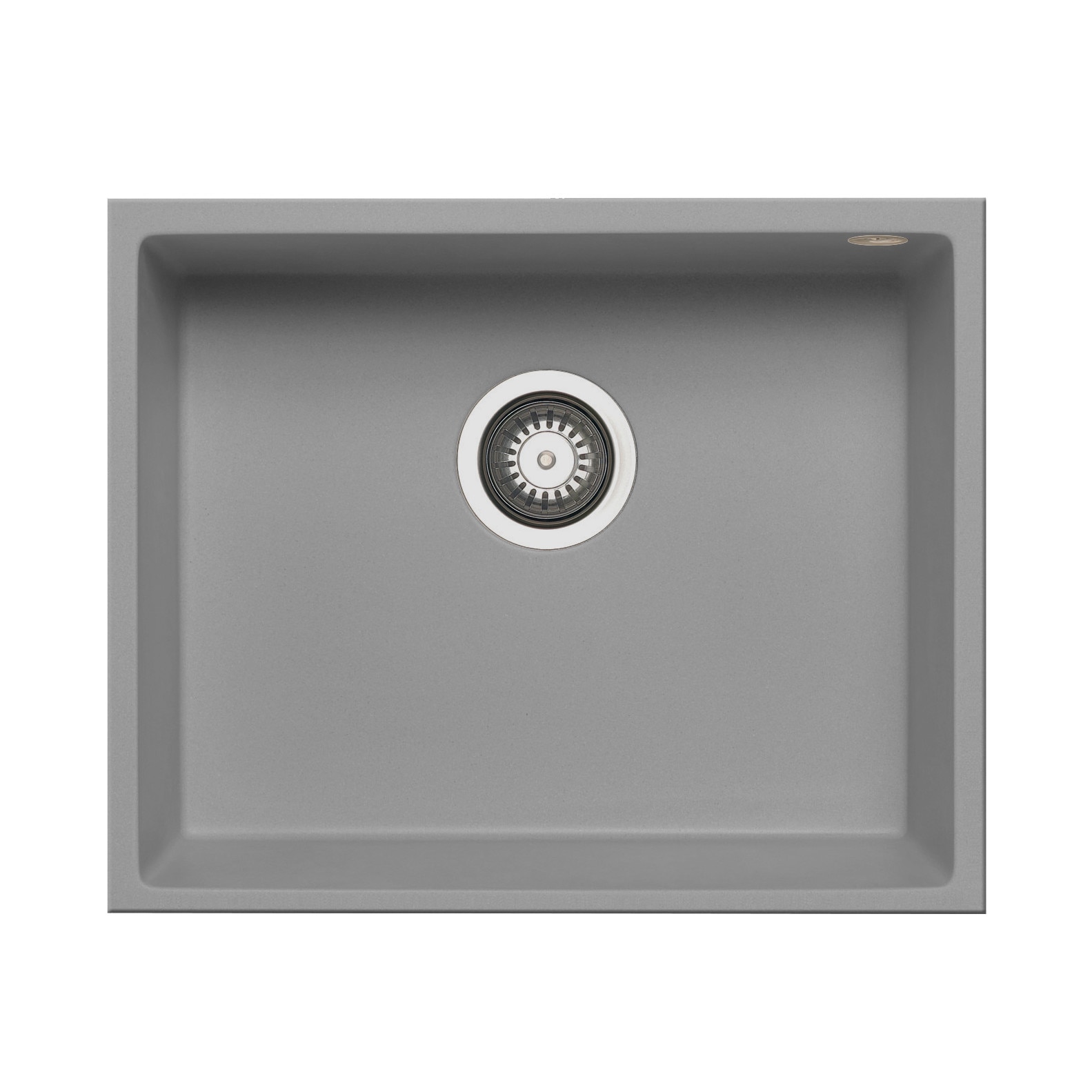 Chiuveta granit Pyramis TETRAGON 1B 50x40cm adancime 20cm montare sub blat Pyragranite industrial grey