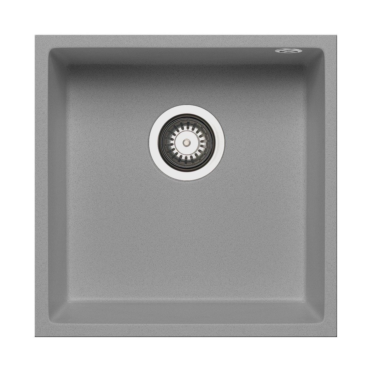 Chiuveta granit Pyramis TETRAGON 1B 40x40cm adancime 20cm montare sub blat Pyragranite industrial grey