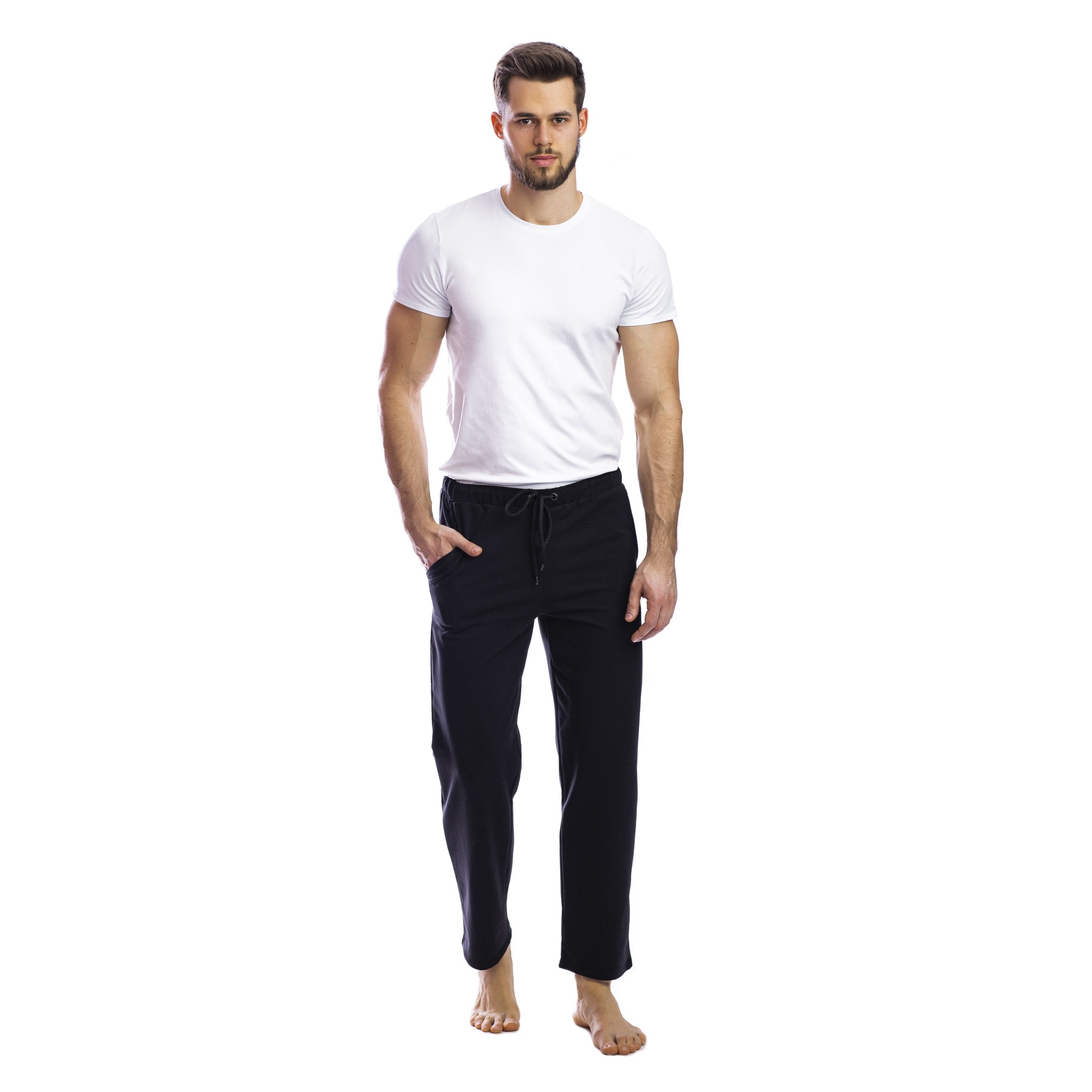 Pantalon de trening barbati PTB02, Negru
