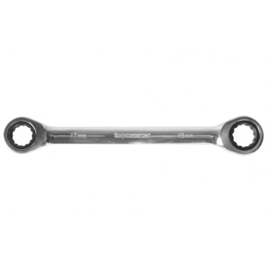 Cheie dubla inelara cu clichet 8x10mm DOUBLE CR-V, Topmaster, 231921