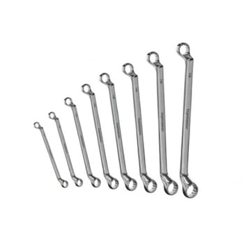 Set 8 bucati chei inelare cotite 6-22mm CR-V, Topmaster, 235118 Set 8 bucati chei inelare cotite 6-22mm CR-V, Topmaster, 235118