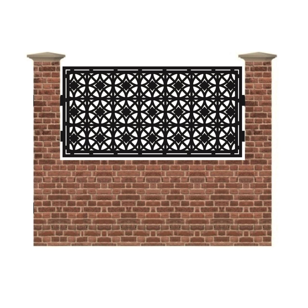 Panou de gard mic din tabla debitata cu plasma GC 990x1940 mm