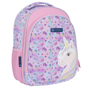 Ghiozdan scolar Unicorn, Astra, Textil, Roz, 39x28x15 cm Ghiozdan scolar Unicorn, Astra, Textil, Roz, 39x28x15 cm