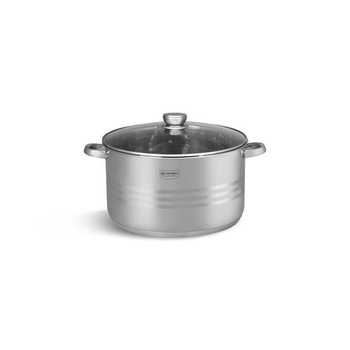 Oala inox cu capac de sticla 17.7L Edenberg EB-3022 Oala inox cu capac de sticla 17.7L Edenberg EB-3022