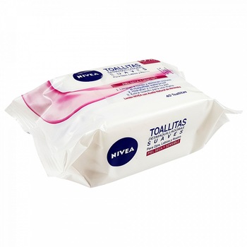 Servetele demachiante cu ulei de migdale natural Nivea 3in1 pentru ten sensibil 40buc Servetele demachiante cu ulei de migdale natural Nivea 3in1 pentru ten sensibil 40buc