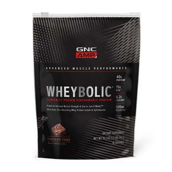 Proteina din Zer GNC AMP Wheybolic, aroma de Ciocolata, 545 g Proteina din Zer GNC AMP Wheybolic, aroma de Ciocolata, 545 g