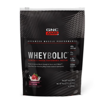 Proteina din Zer GNC AMP Wheybolic™, aroma de Capsuni, 522 g Proteina din Zer GNC AMP Wheybolic™, aroma de Capsuni, 522 g