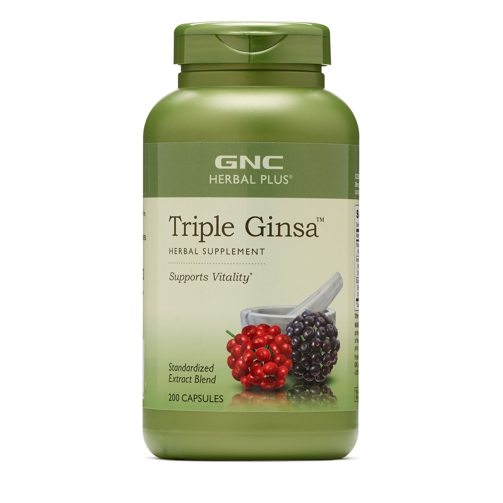 Herbal Plus Triple Ginsa GNC, 200 cps