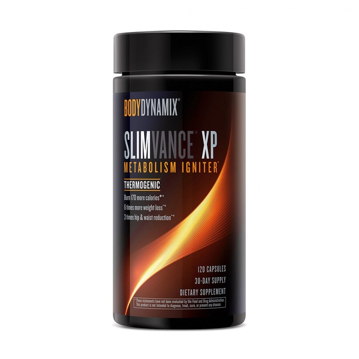BodyDynamix Slimvance XP Metabolism Igniter, Termogenic, 120 cps
